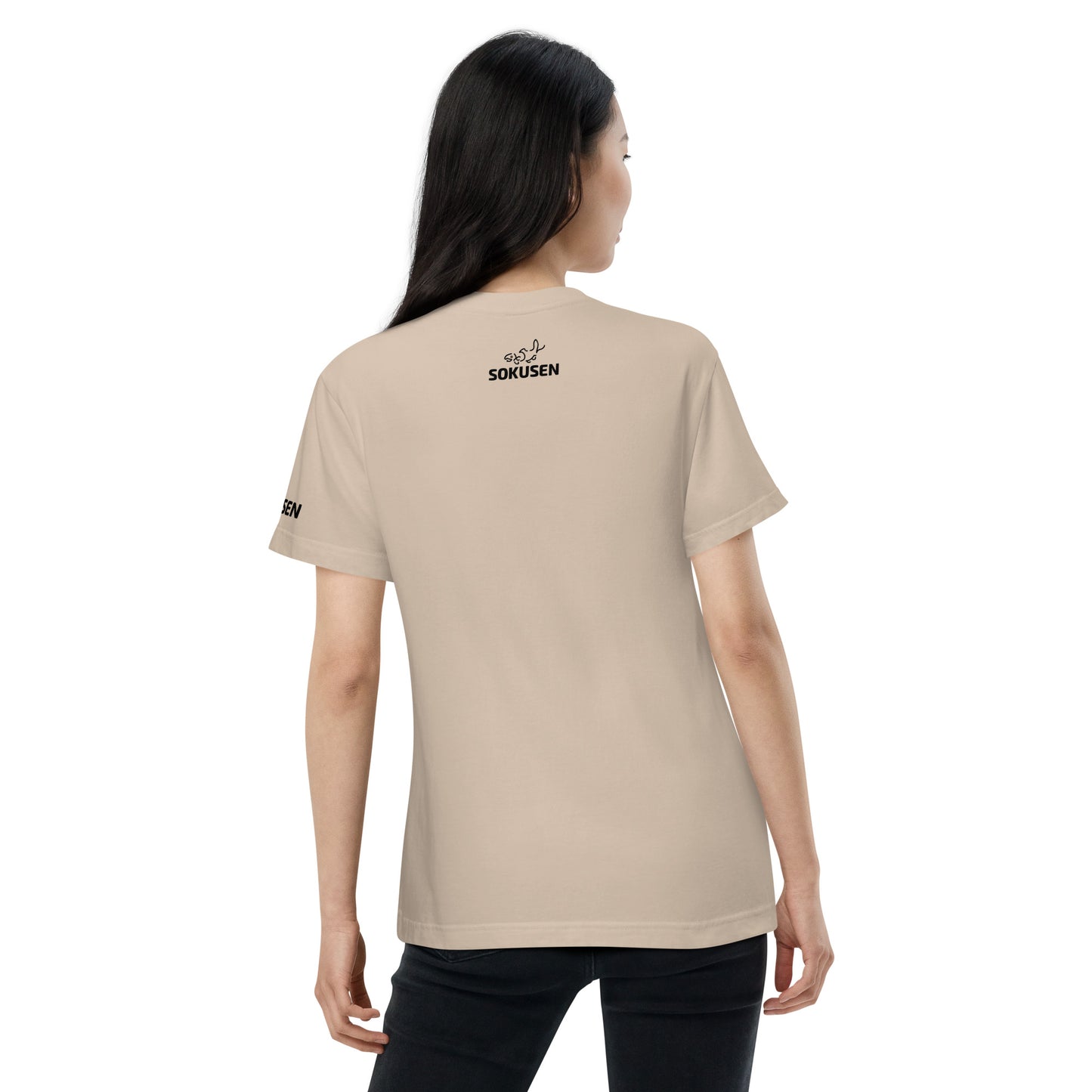 【SOKUSEN】ロゴTシャツ（前面、左袖、後面プリント）